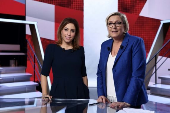 emission politique avec Marine le Pen