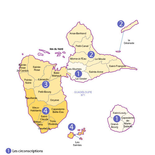 carte des circonscriptions 