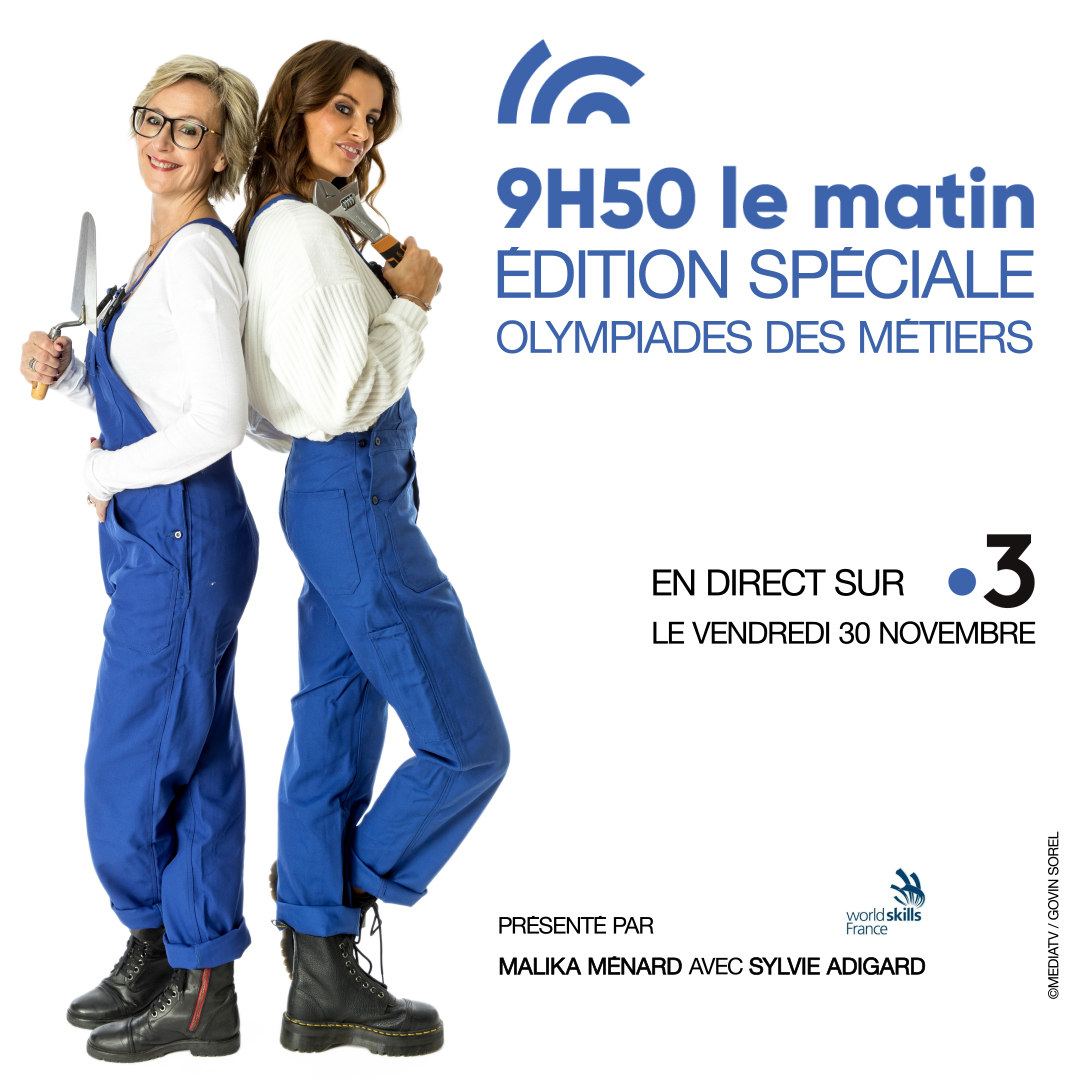 Les olympiades des métiers avec Malika Ménard et Sylvie Adigart © Govin Sorel