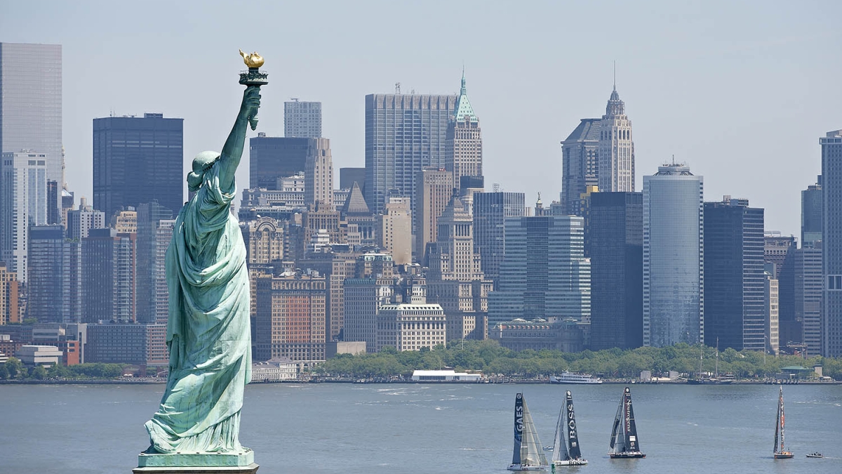 ©Th.Martinez/Sea&Co/OSM. NEW YORK CITY - BCN Race, 29 MAY 2014. Manhattan view