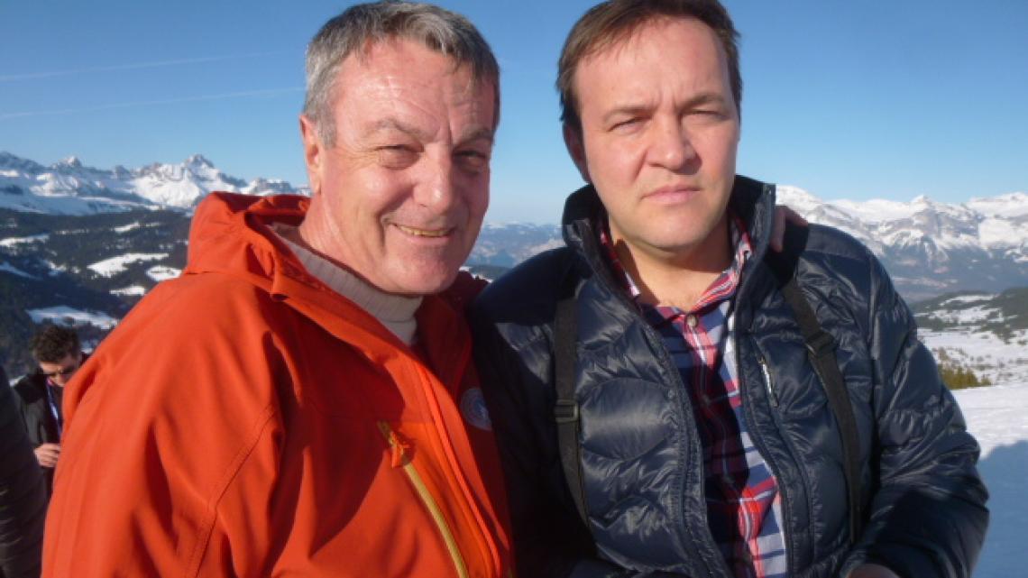 Christian Jacquier Guide de haute montagne et le chef Emmanuel Renaut