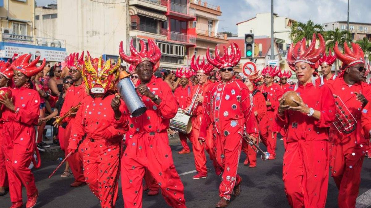 Diables Rouges Mardi Gras à Fort-de-France