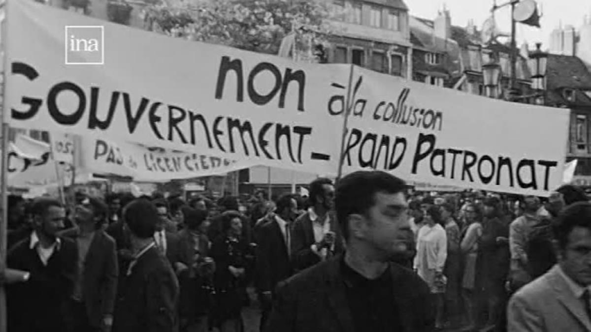 ©INA-14-05-1968/la grève du 13 mai/Besançon-Belfort et Dôle 