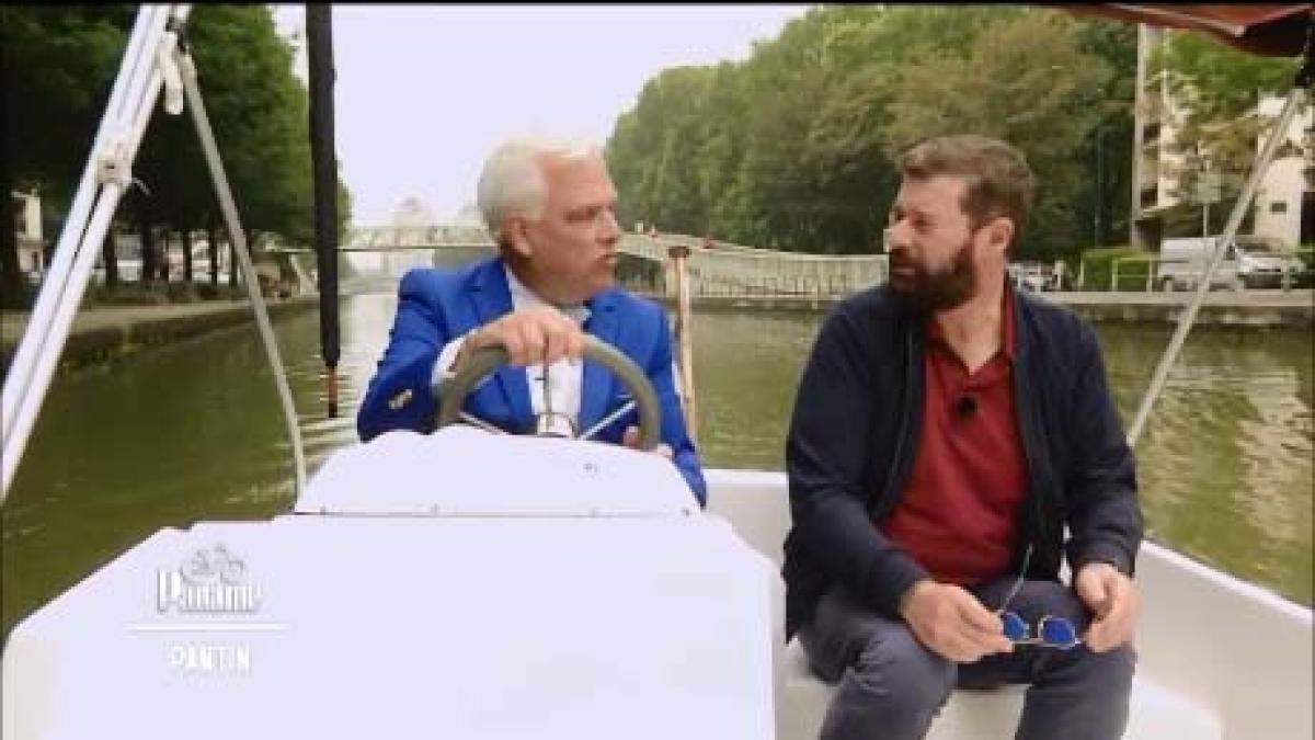 Frédérick Gersal et Yvan Hallouin sur le canal de l'Ourcq 