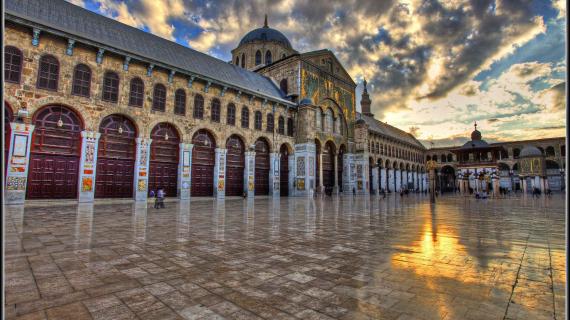 La grande mosquée des Omeyyades à Damas