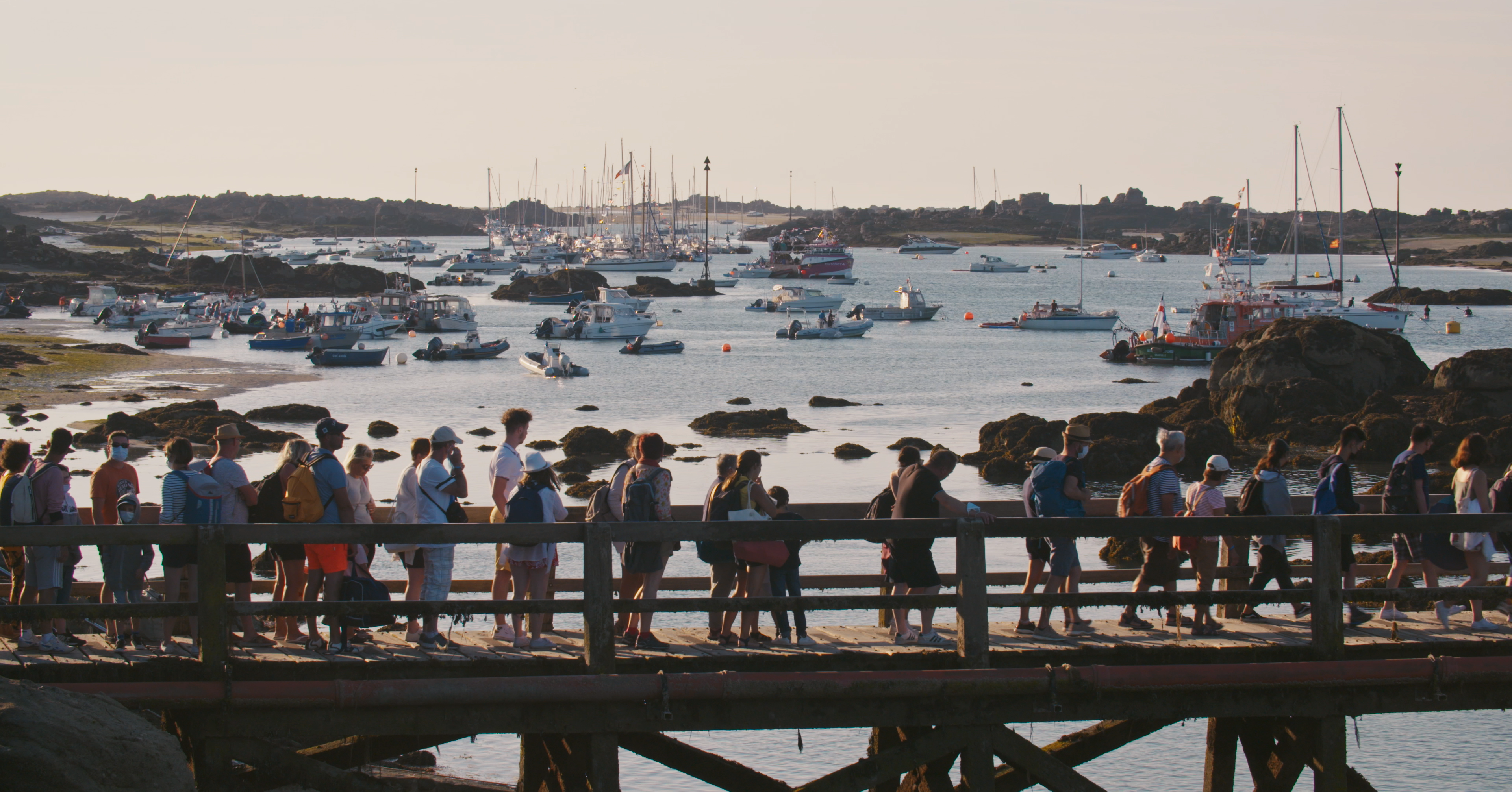 Les touristes à Chausey