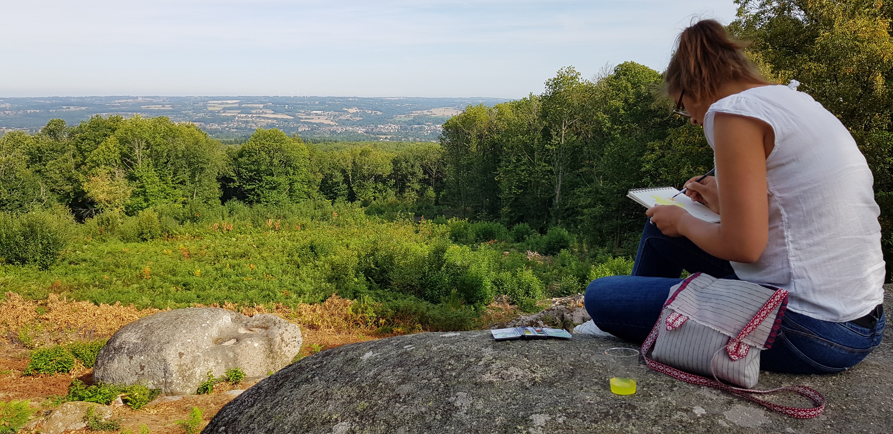 sur le site des pierres jaumâtres 