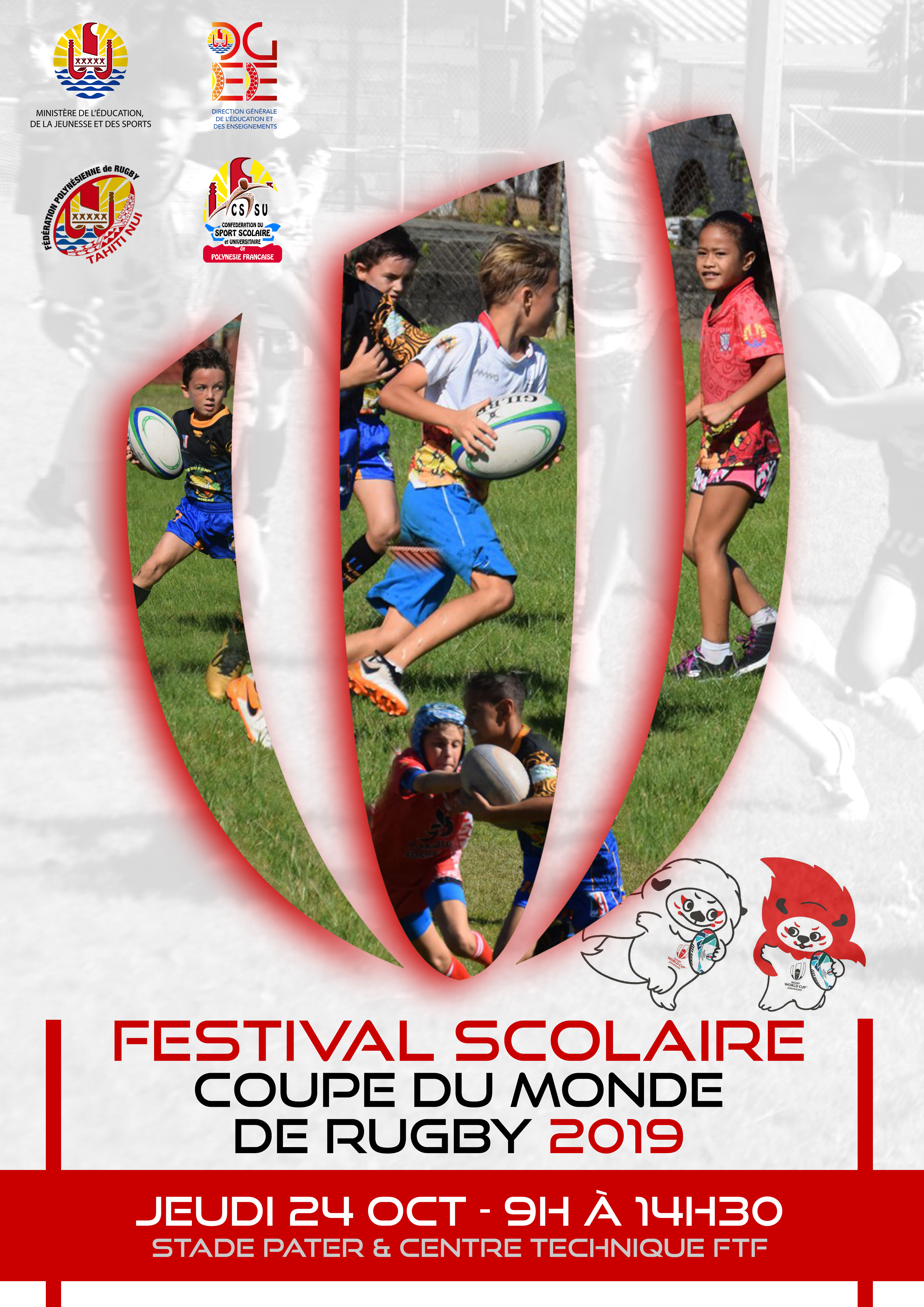 Affiche du Festival scolaire de rugby