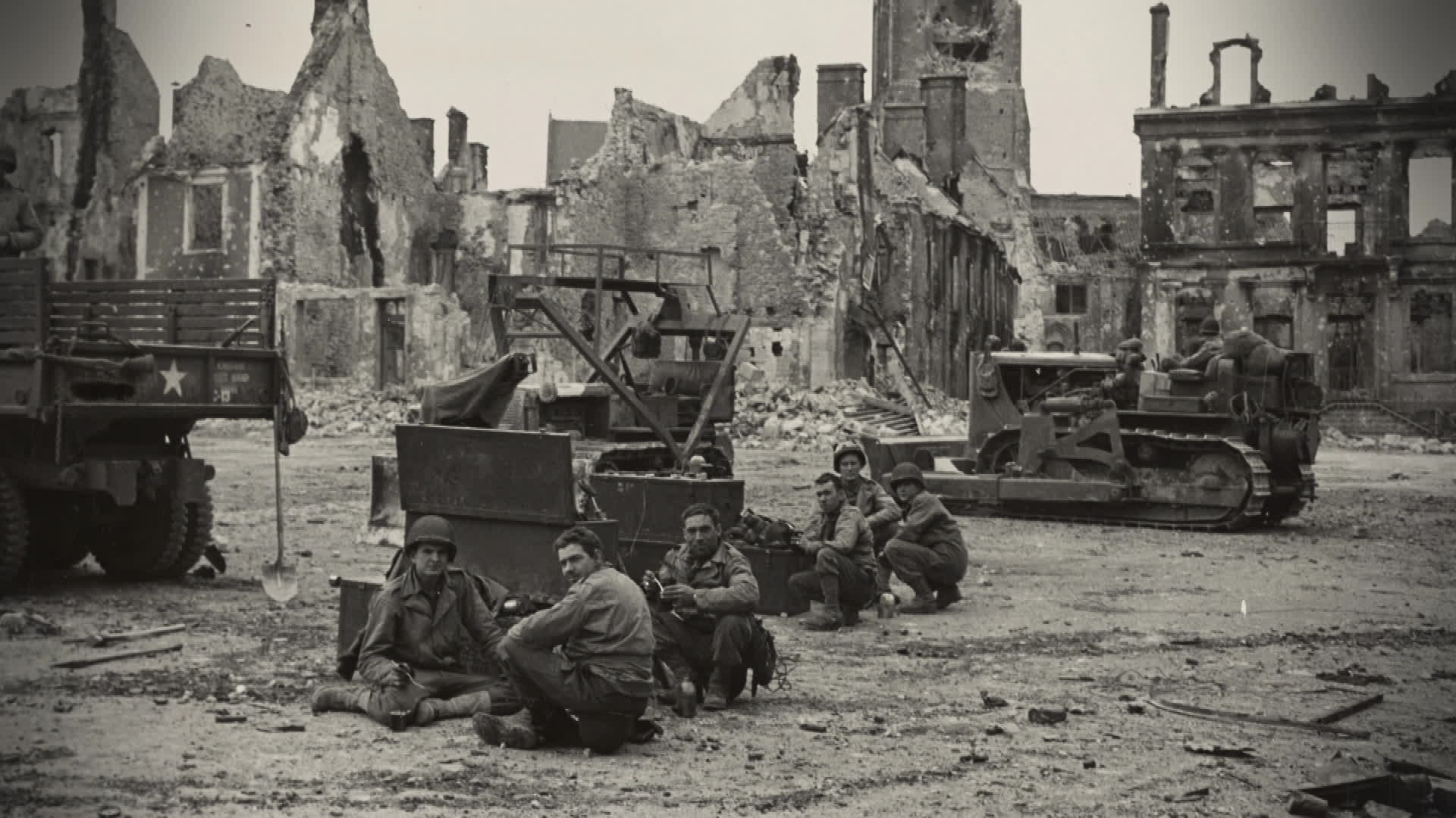 Images du D-Day à Montebourg