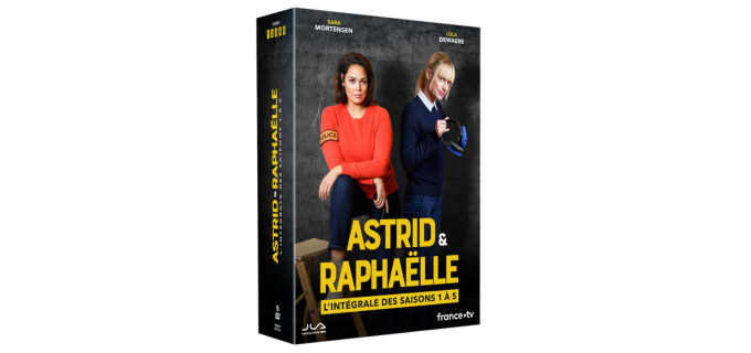 Maquette du coffret DVD des saisons 1 à 5 d'Astrid & Raphaëlle