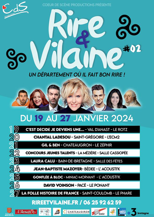 Affiche 2024 Rire & Vilaine