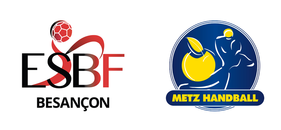 Logos ESBF et Metz Handball