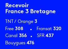 recevoir France 3 Bretagne : les canaux