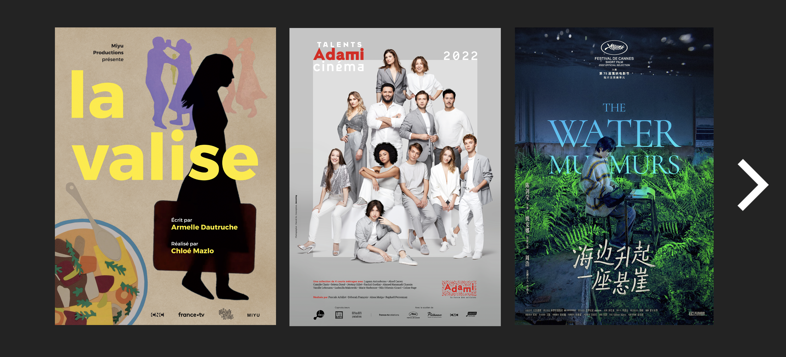 Les courts-métrages sur les antennes