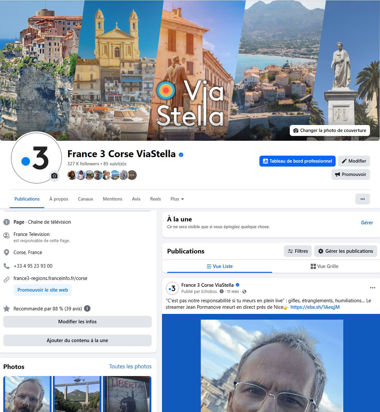 Le Facebook de ViaStella
