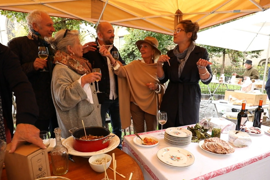 Dégustation entre amis à "la bonne franquette"