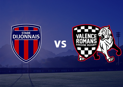 Match rugby Stade Dijonnais / Valence Romans