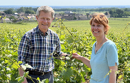 Muriel Bessard avec Aubert Lefas