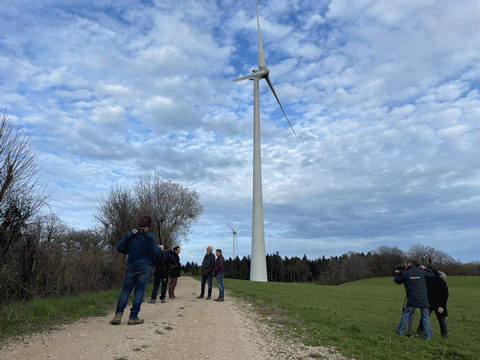 équipe tournage EDR éolienne