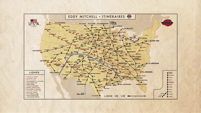 Les itinéraires d'Eddy Mitchell 