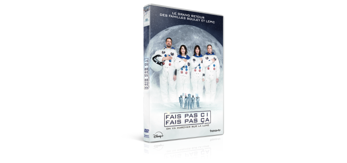Maquette du coffret DVD de Fais pas ci, fais pas ça ! On va marcher sur la Lune 