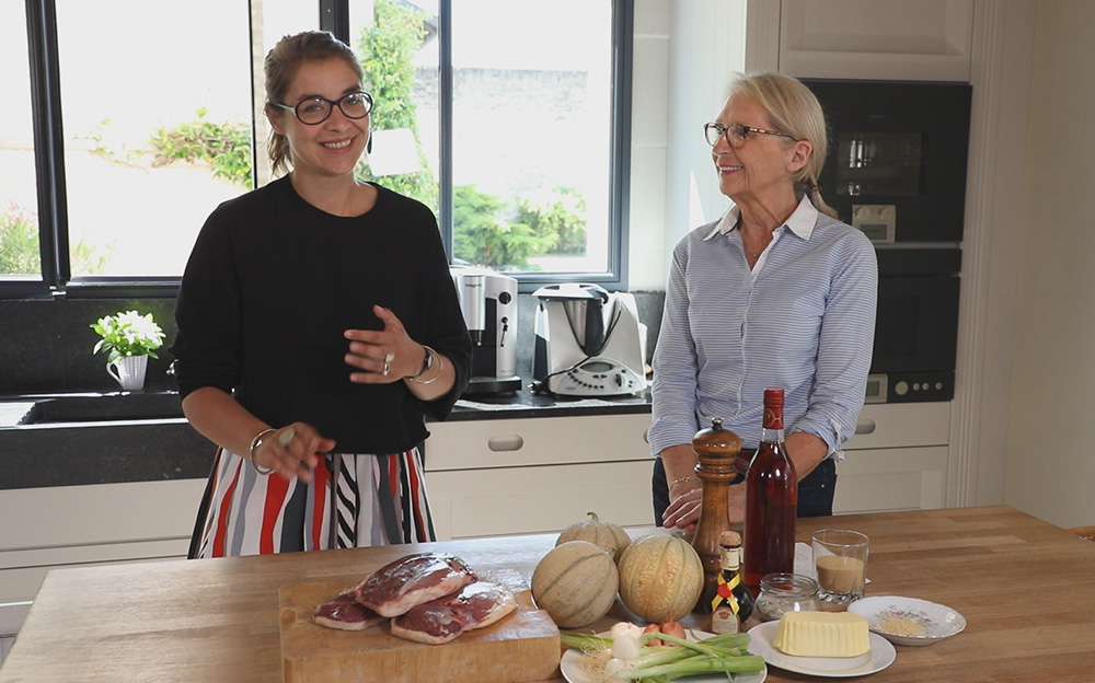 France et Annie en cuisine