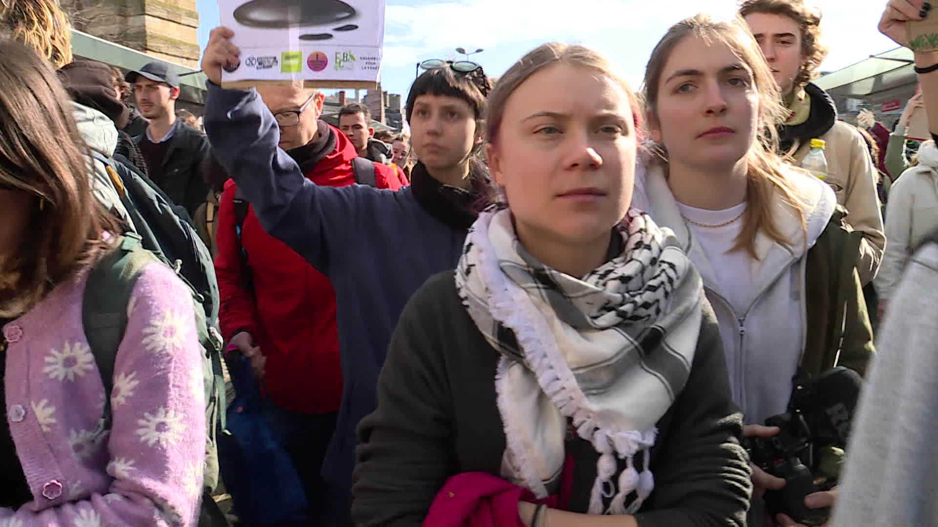 Greta Thurnberg manifeste à Bordeaux