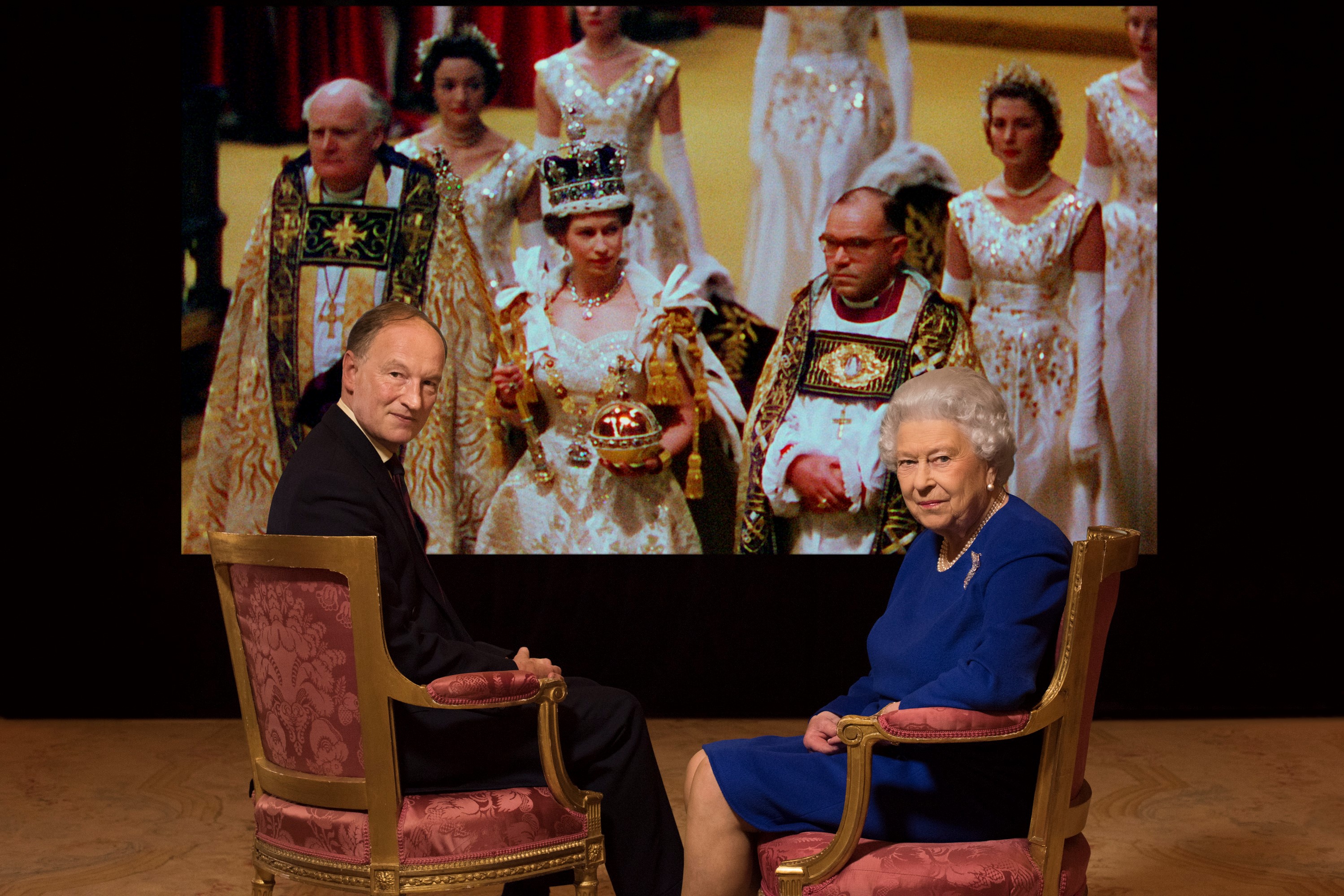 Sa majesté la Reine et Alastair Bruce