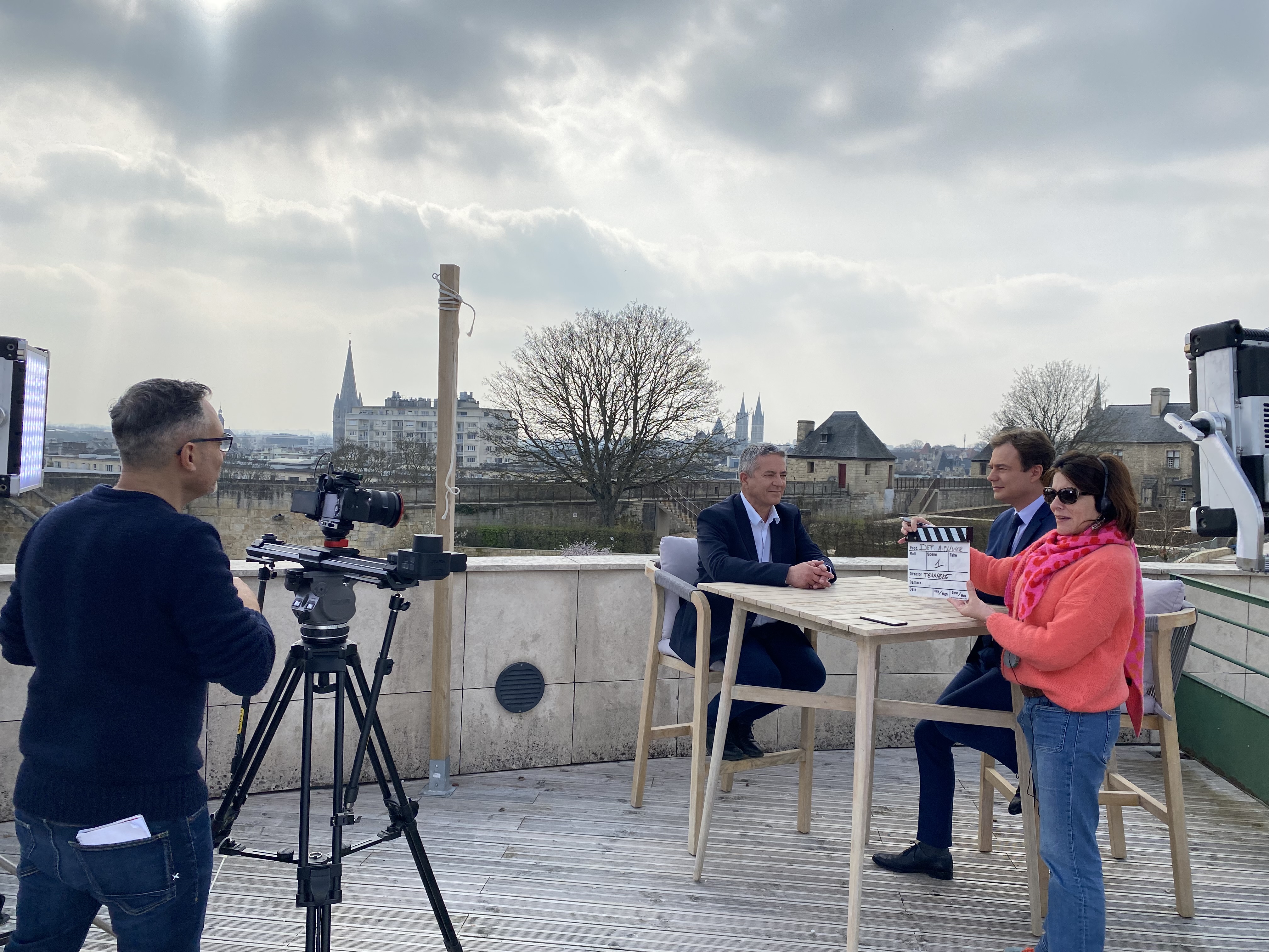 Tournage haut du château