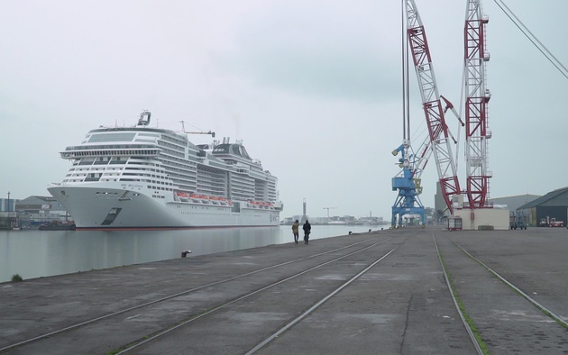 Les chantiers de l'Atlantique à Saint-Nazaire 
