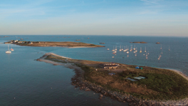 Les Glénans vue du ciel