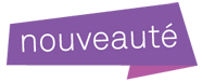 Logo nouveauté violet