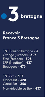 Recevoir France 3 Bretagne