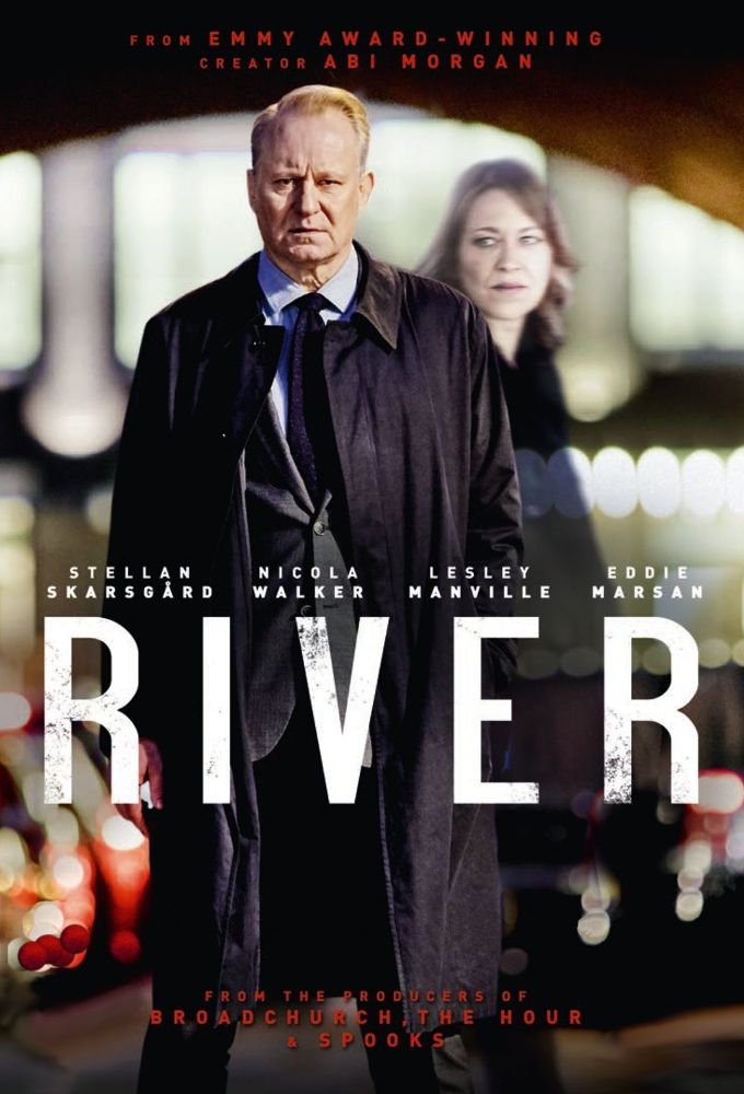 RIVER - AFFICHE - Copyright BBC / Kudos / Nick Briggs Stars Stellan Skarsgård Serie River - Saison 1