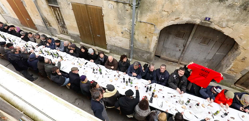 Tablée géante à Bazas