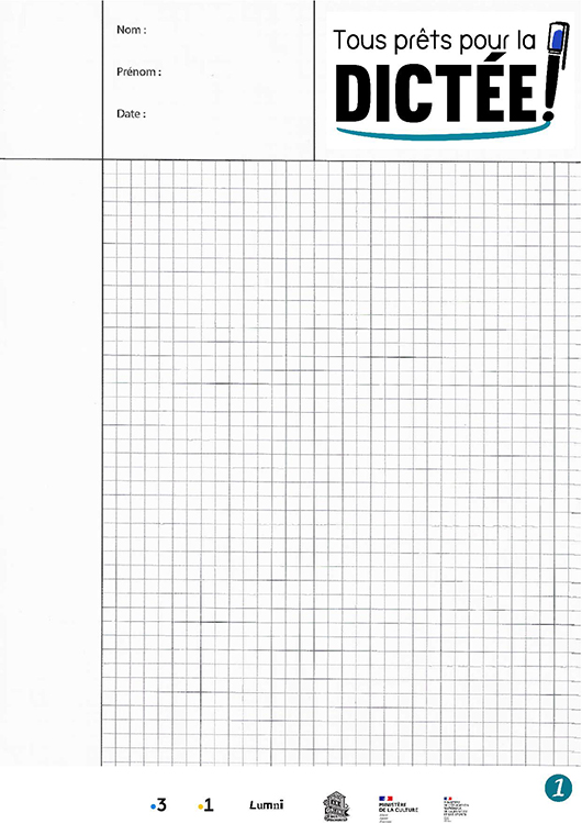 Tous prets pour la dictée 2021 - Kit dictee 