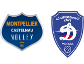 logo montpellier et dynamo de moscou volley