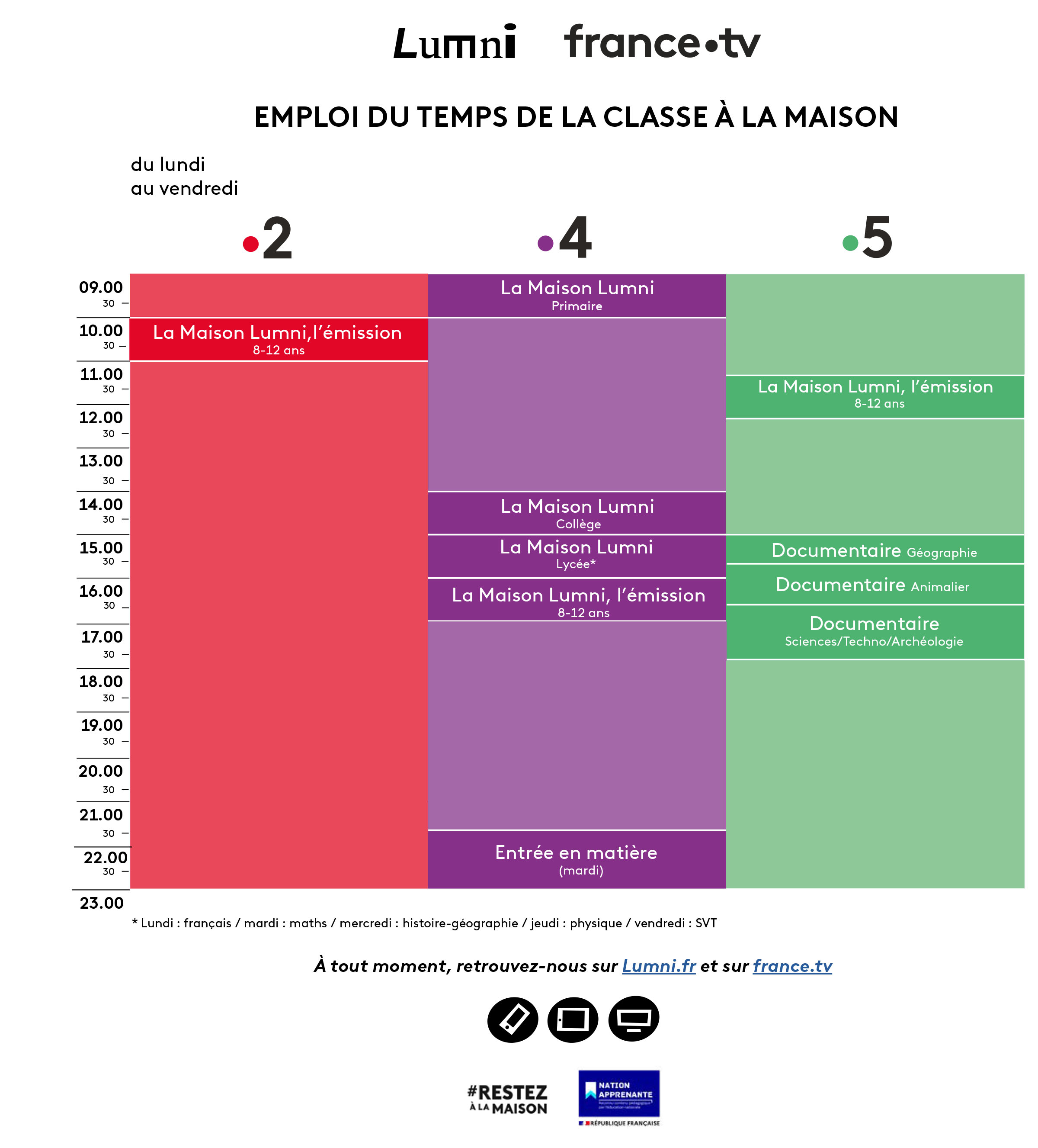 Emploi du temps