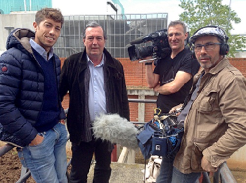 Manuel Escribano et Vincent Bourg avec l'équipe de Sihgnes du Toro