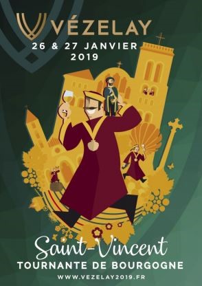 Affiche St Vincent à Vézelay