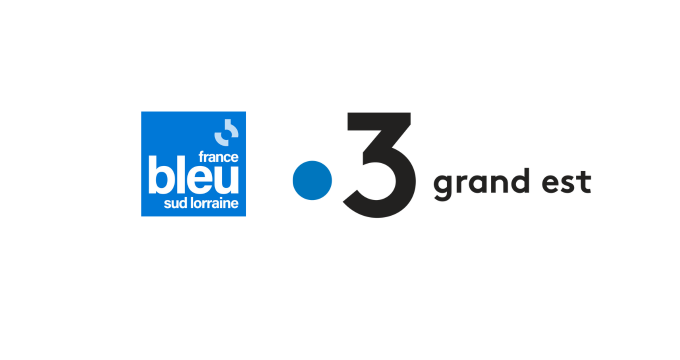 Bandeau logos France Bleu Sud Lorraine et France 3 Grand Est