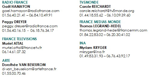 Contacts presse