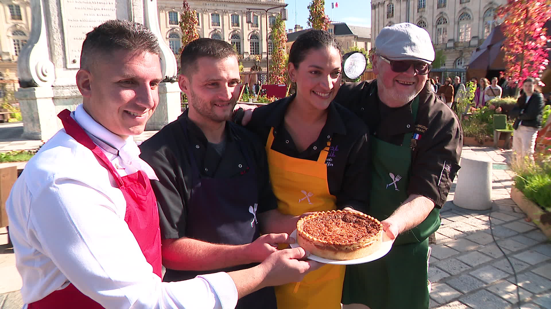 Les 4 candidats participant à l'émission "Le Meilleur de la quiche lorraine"