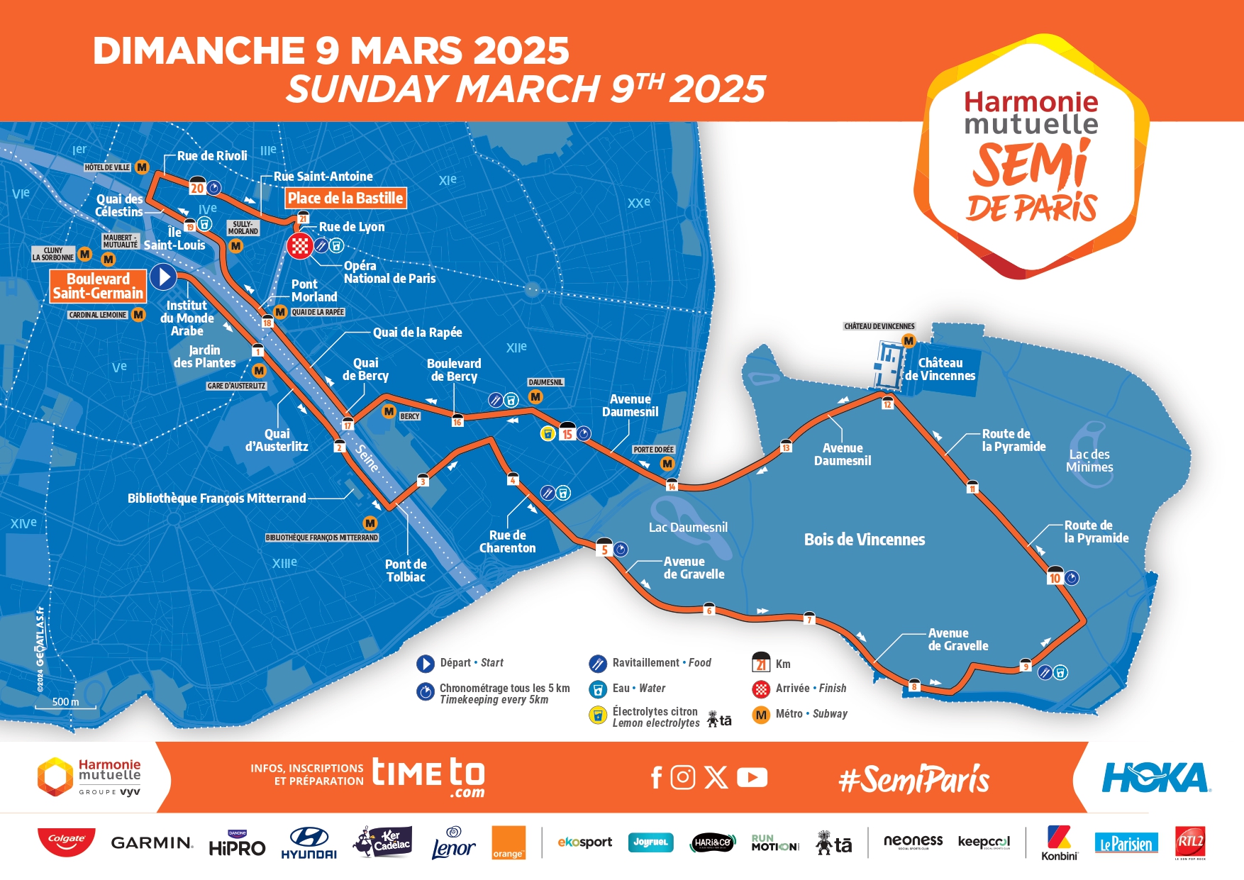 Parcours du semi-marathon