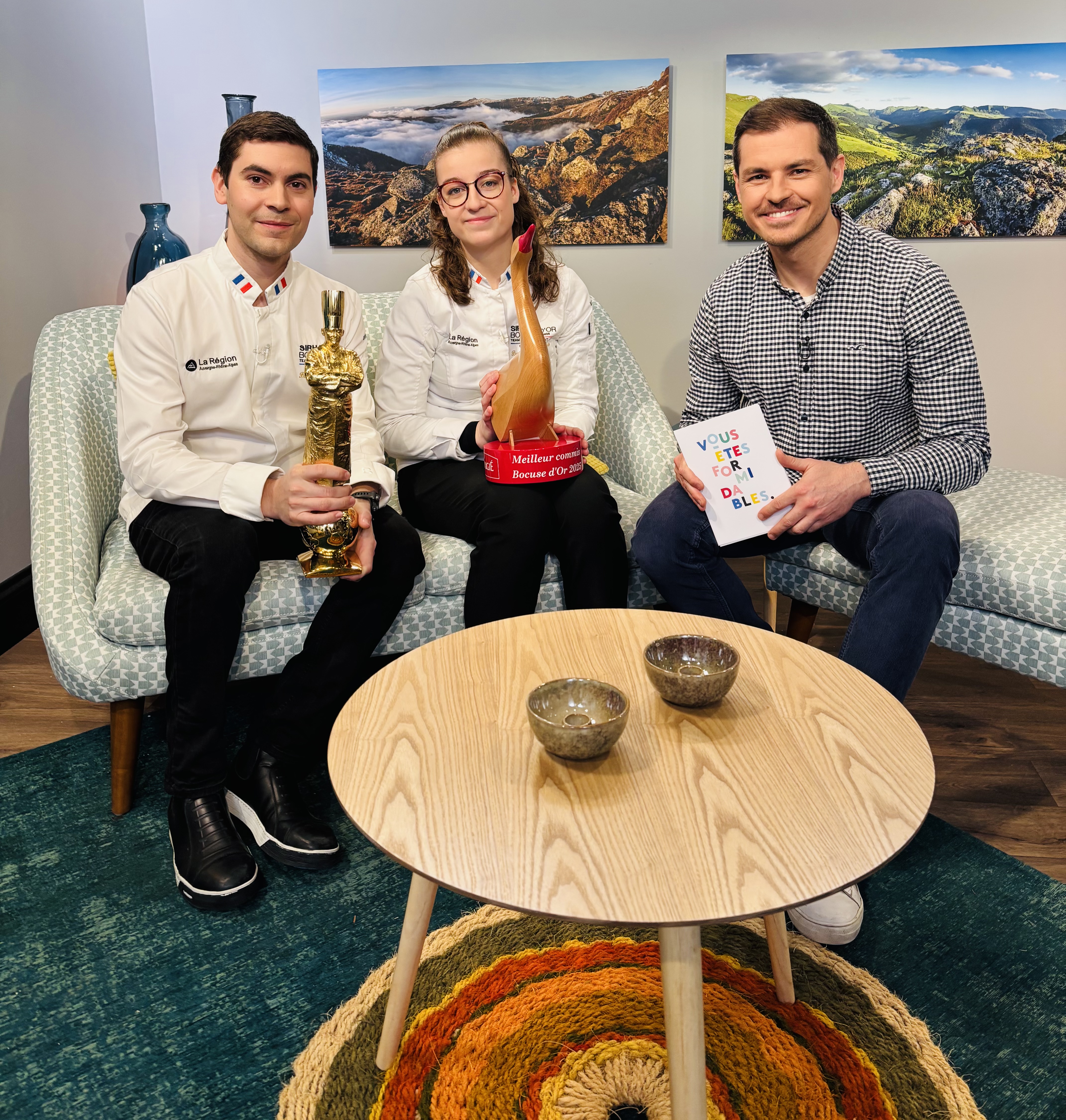 Jeremy Allebée, Paul Marcon et Camille Pigot