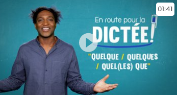 En route pour la dictée !