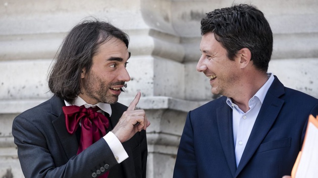 Cédric Villani et Benjamin Griveaux, en juin 2017. / © IP3 PRESS/MAXPPP