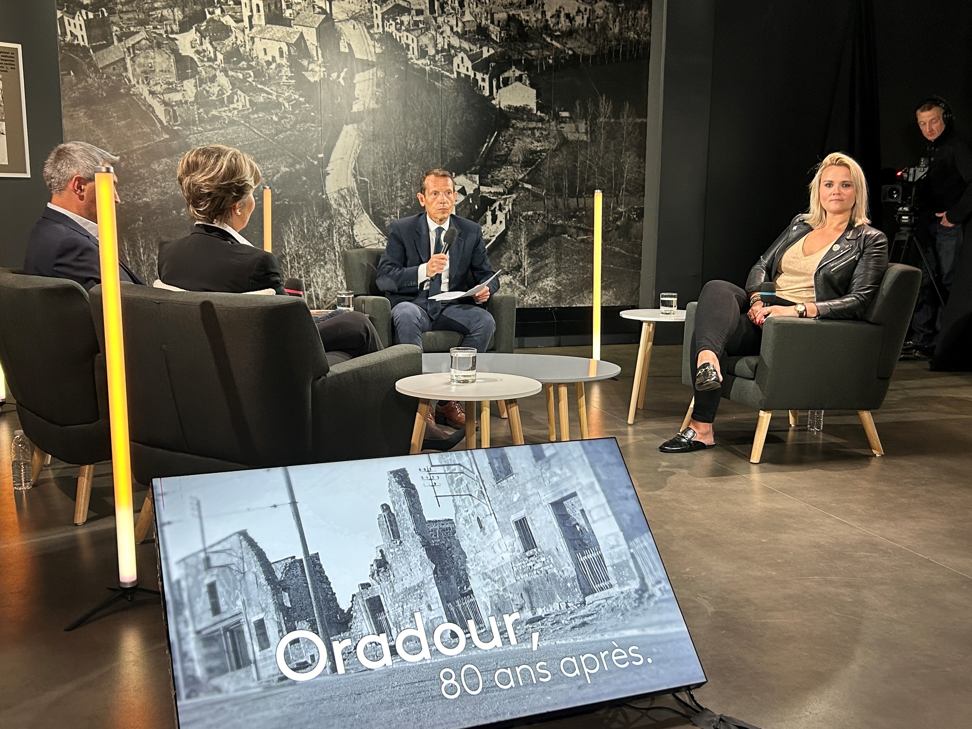 Enregistrement de l'émission Oradour, 80 ans après 