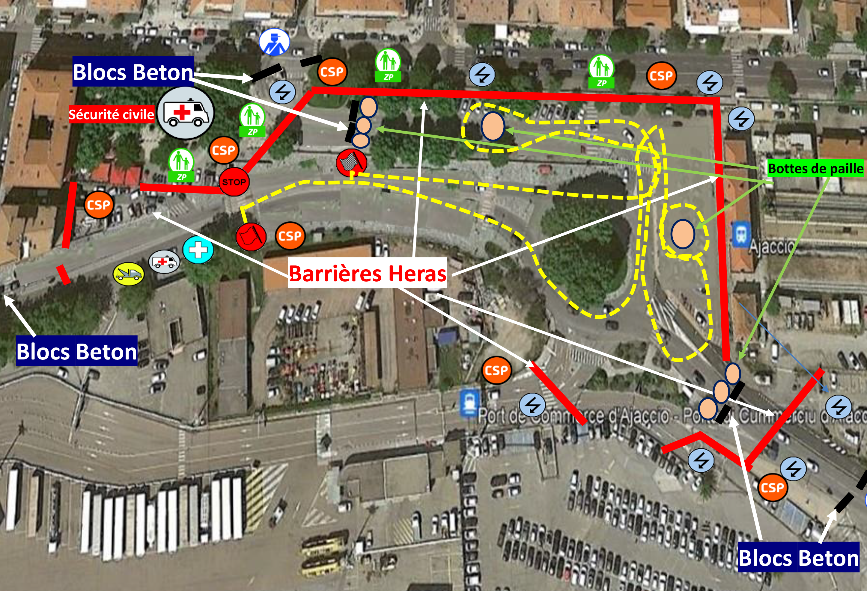 Parcours de la spéciale "Aiacciu show"