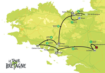 parcours Tour de Bretagne cycliste 2018